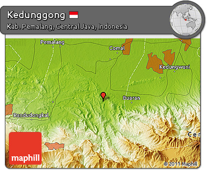 Physical 3D Map of Kedunggong