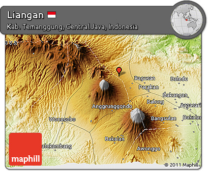 Physical 3D Map of Liangan