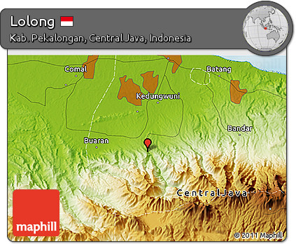 Physical 3D Map of Lolong