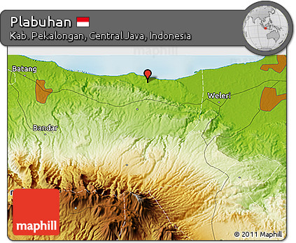 Physical 3D Map of Plabuhan