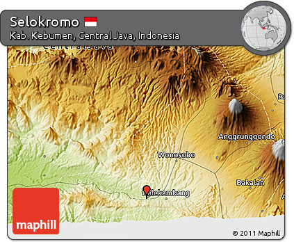 Physical 3D Map of Selokromo