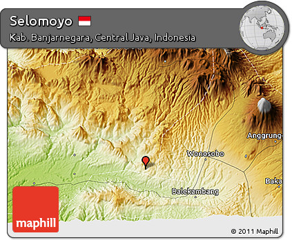 Physical 3D Map of Selomoyo