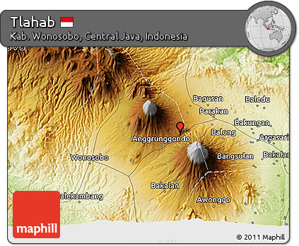 Physical 3D Map of Tlahab