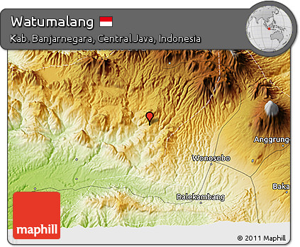 Physical 3D Map of Watumalang