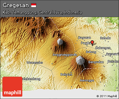 Physical 3D Map of Gregesan