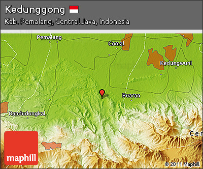 Physical 3D Map of Kedunggong
