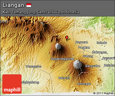 Physical 3D Map of Liangan