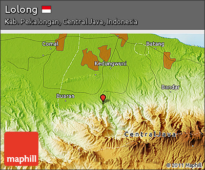 Physical 3D Map of Lolong