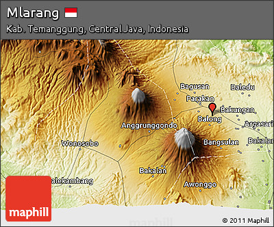 Physical 3D Map of Mlarang