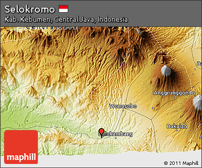 Physical 3D Map of Selokromo