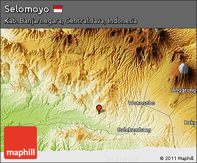 Physical 3D Map of Selomoyo