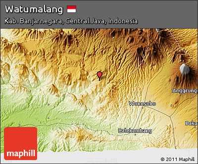 Physical 3D Map of Watumalang