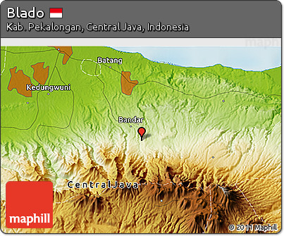 Physical 3D Map of Blado