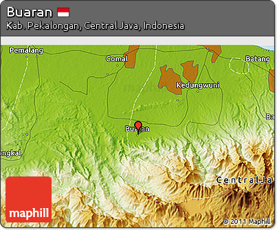 Physical 3D Map of Buaran