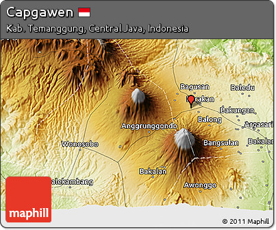 Physical 3D Map of Capgawen