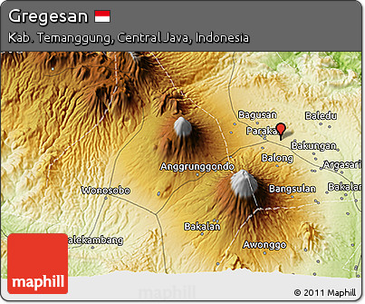Physical 3D Map of Gregesan