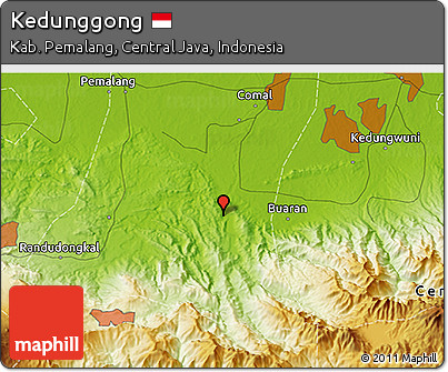 Physical 3D Map of Kedunggong