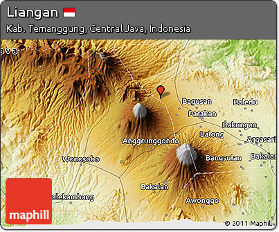 Physical 3D Map of Liangan