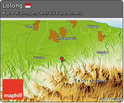 Physical 3D Map of Lolong