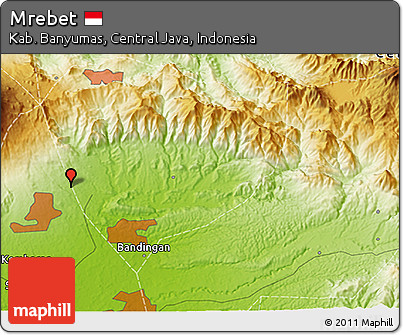 Physical 3D Map of Mrebet