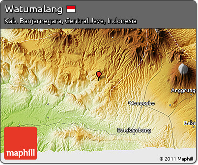 Physical 3D Map of Watumalang