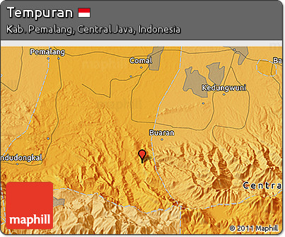 Political 3D Map of Tempuran