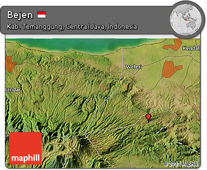Satellite 3D Map of Bejen