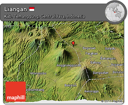 Satellite 3D Map of Liangan