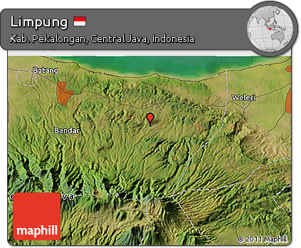 Satellite 3D Map of Limpung