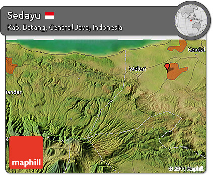 Satellite 3D Map of Sedayu
