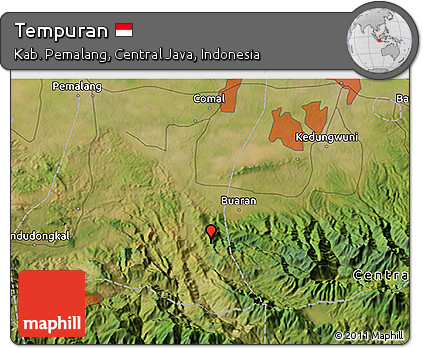 Satellite 3D Map of Tempuran