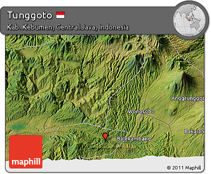 Satellite 3D Map of Tunggoto