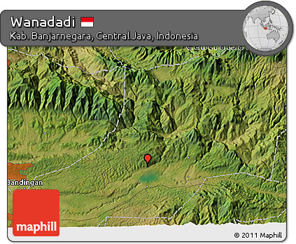 Satellite 3D Map of Wanadadi