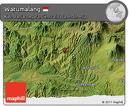 Satellite 3D Map of Watumalang