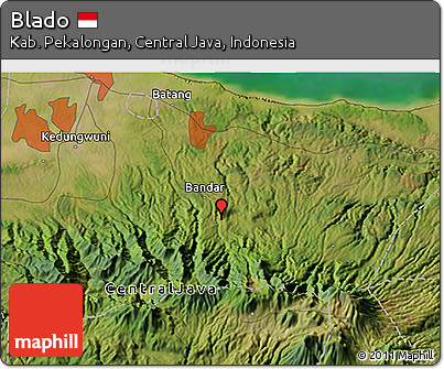 Satellite 3D Map of Blado