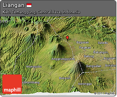 Satellite 3D Map of Liangan