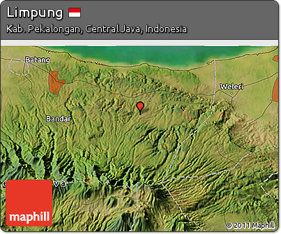 Satellite 3D Map of Limpung