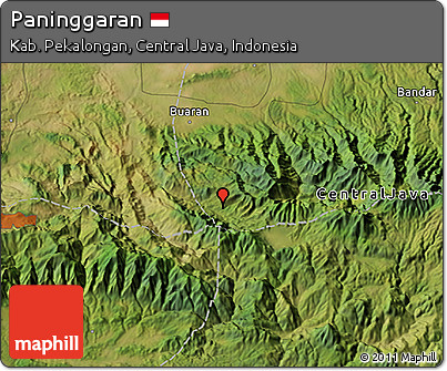 Satellite 3D Map of Paninggaran