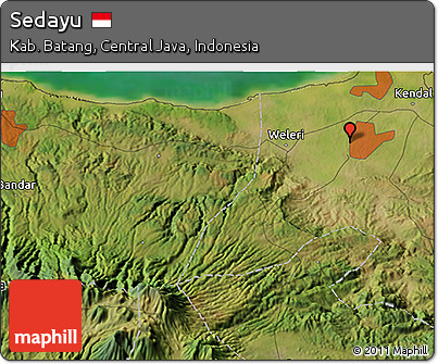 Satellite 3D Map of Sedayu