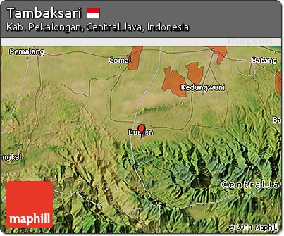 Satellite 3D Map of Tambaksari