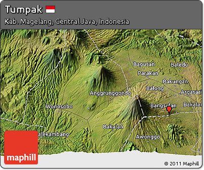 Satellite 3D Map of Tumpak