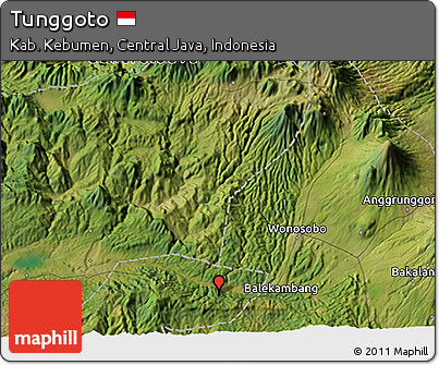 Satellite 3D Map of Tunggoto