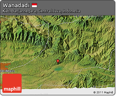 Satellite 3D Map of Wanadadi