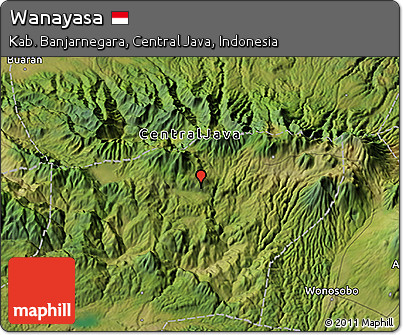 Satellite 3D Map of Wanayasa