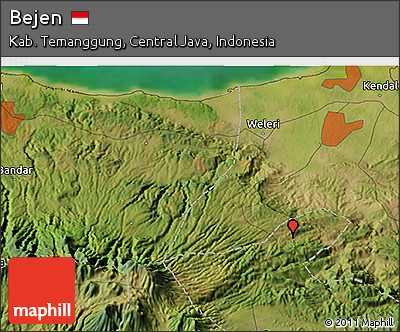 Satellite 3D Map of Bejen