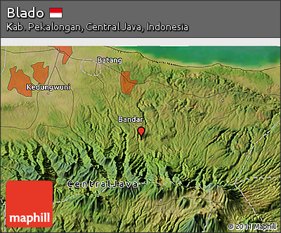 Satellite 3D Map of Blado