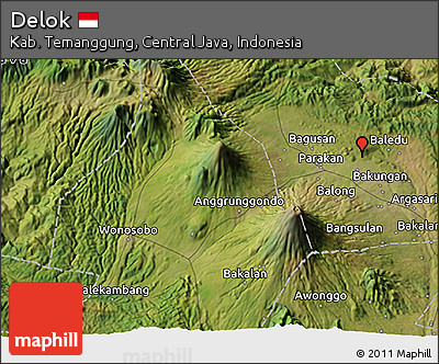Satellite 3D Map of Delok
