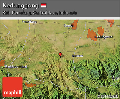 Satellite 3D Map of Kedunggong
