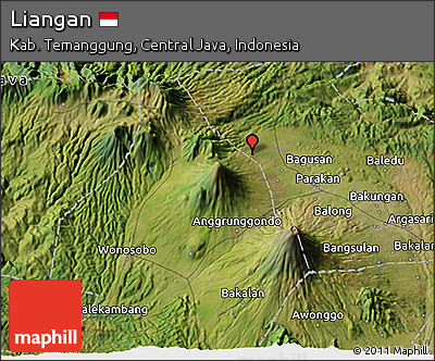 Satellite 3D Map of Liangan