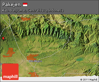 Satellite 3D Map of Pakejen
